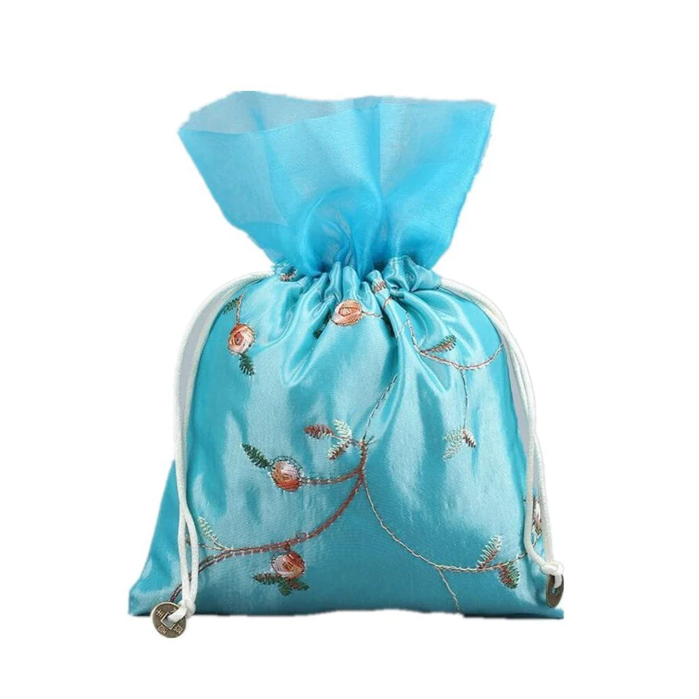 Wholesale Promotion Satin Cloth Jewelry Pouches / Drawstring Bags Buy Jewelry Bags,Satin