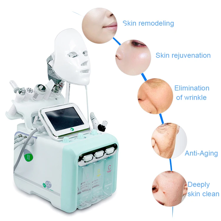 

2021 Hottest portable H202 Small Bubble 7 In 1 Hydra dermabrasion Facial Skin Rejuvenation Skin Cleaning Machine