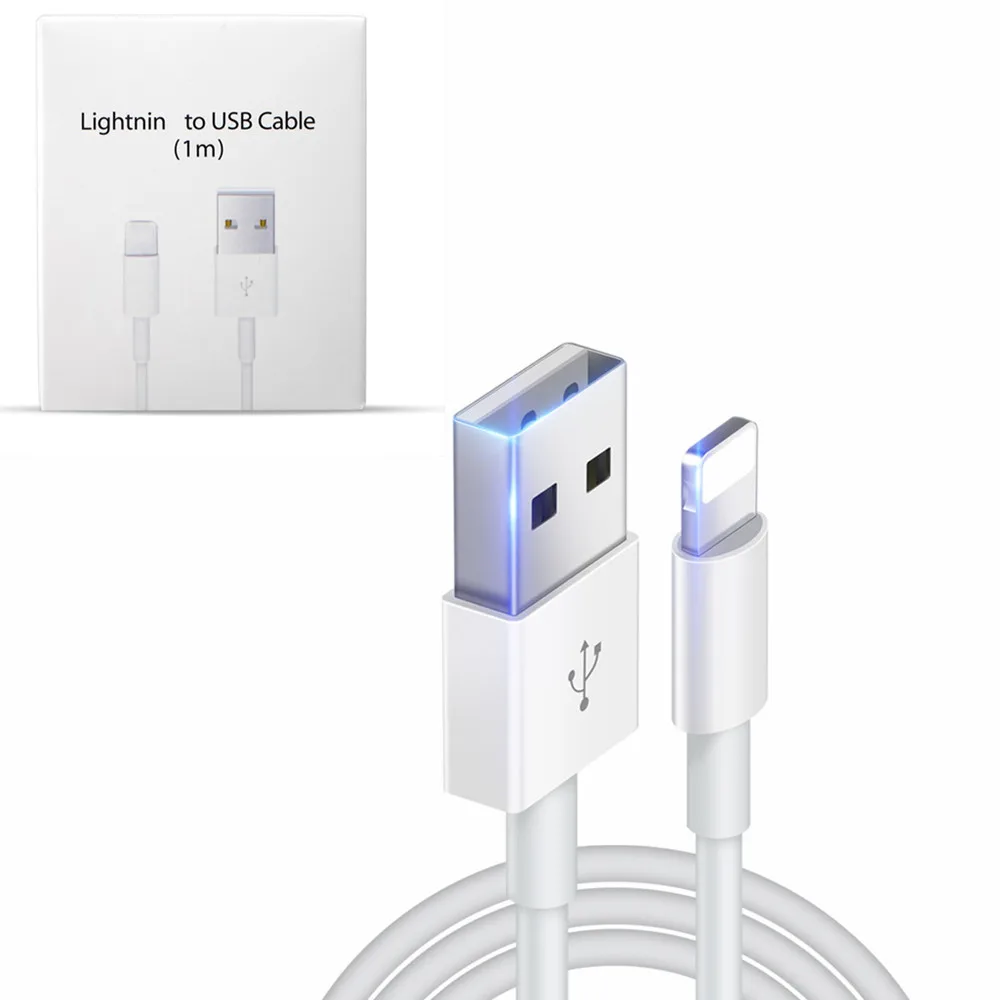 

Cable For iPone 5 6 6S Plus 7 8 Plus X With Package, White