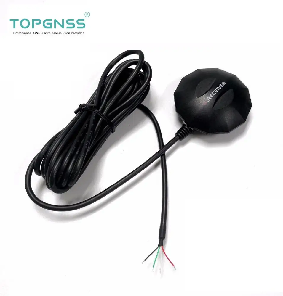 
RS232 Level 9600 Baud rate cable 1.5M DIY connector RS-232 GPS receiver,waterproof, GPS Antenna receiver module 