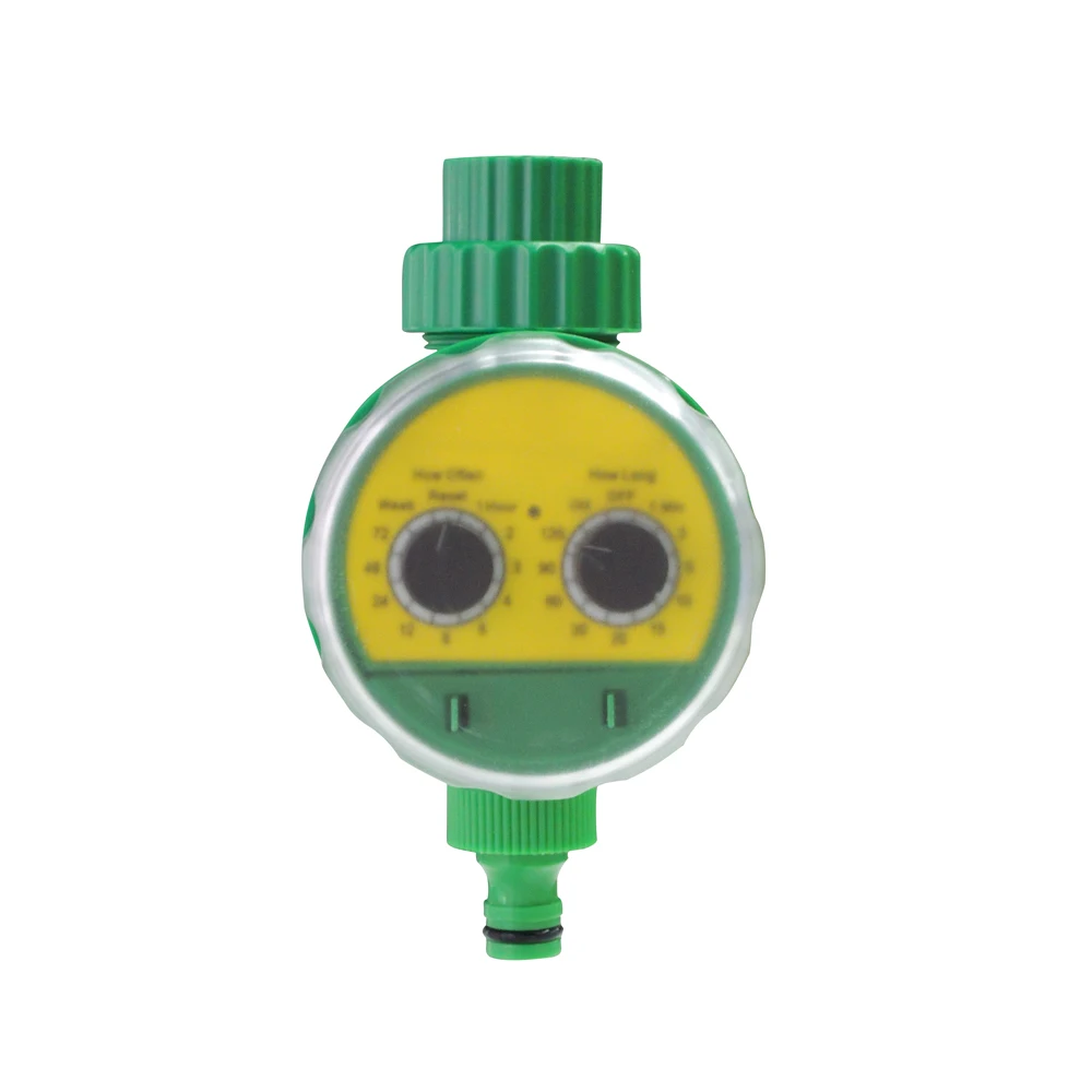 

Garden electronic smart automatic two dial low pressure water timer, Green