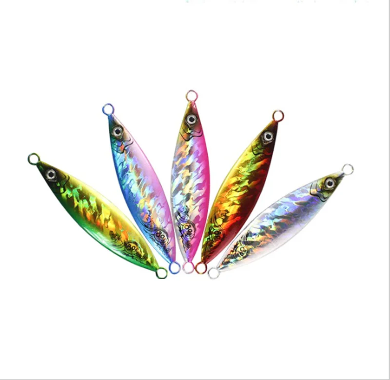 

High Quality Luminous Glowing Slow Jigging Lure 20/30/40/60/80/100/150/200 Jig Head For Sea Fishing and Freshwater Fishing, Luminous effect 13colors