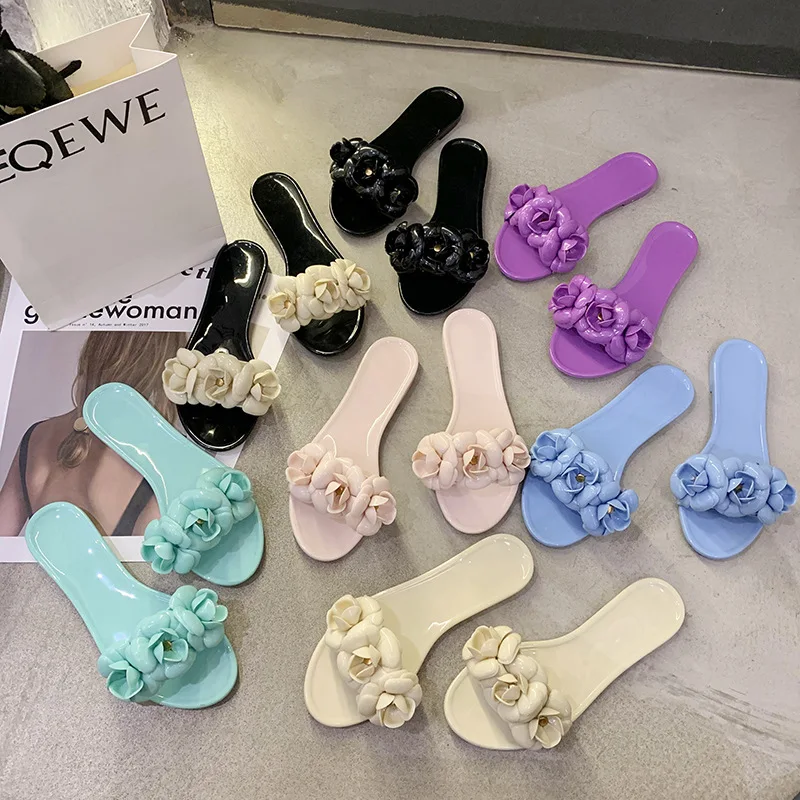 

High Quality Fashion Comfortable New Beach Pvc Summer Slippers For Women