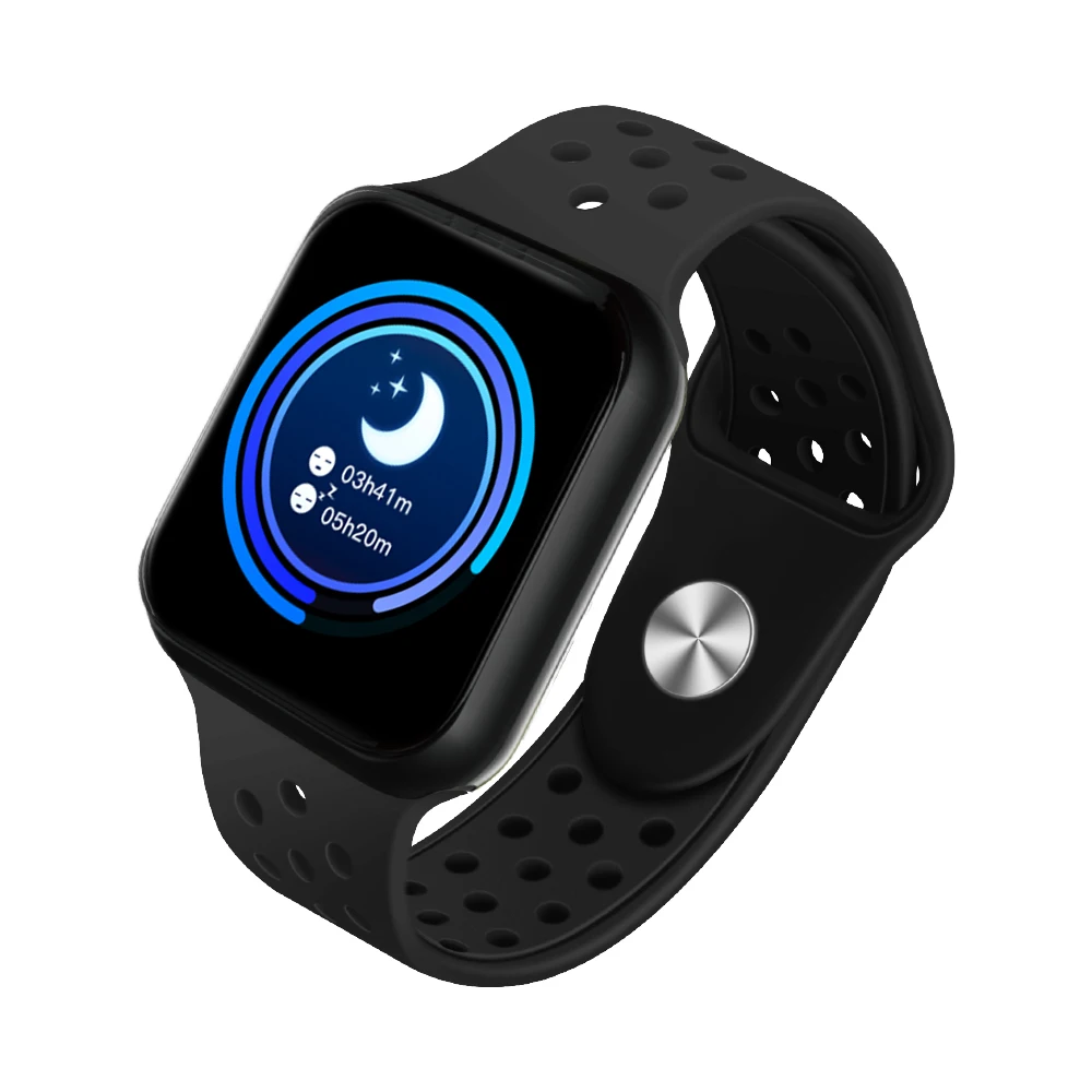 

New charming black waterproof smart Watch F3 Heart rate blood pressure oxygen monitoring Smartwatch NFC for young people celular