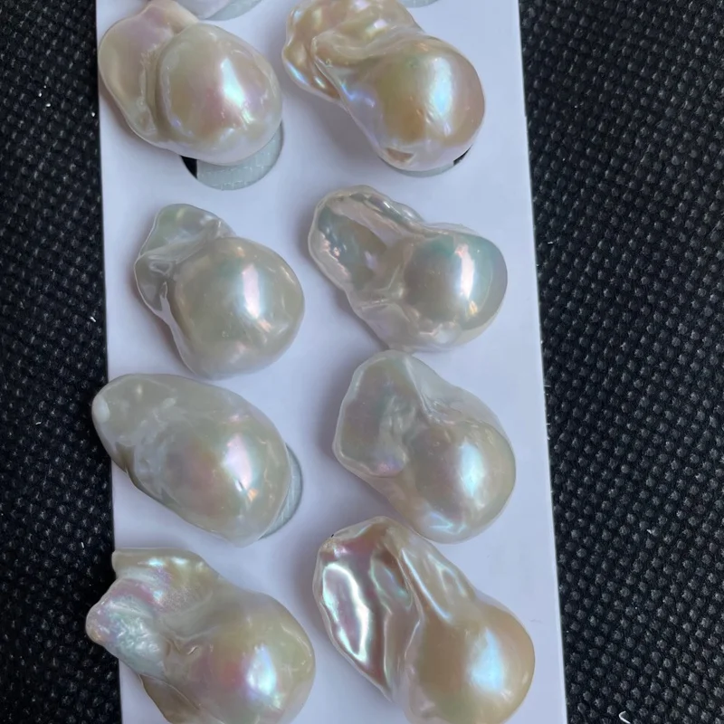 

Wholesale Large Baroque Pearls 15mm Natural Freshwater Loose Pearl Beads for Women Irregular Rectangle Baroque Pearl