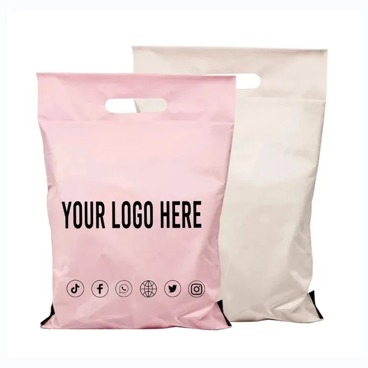 

Polythene Bags Packaging Frosted Poly Mailers Gift Box Package Mail Big Poly Mailer Bag With Handle Poly Mailer Pink Courier Bag