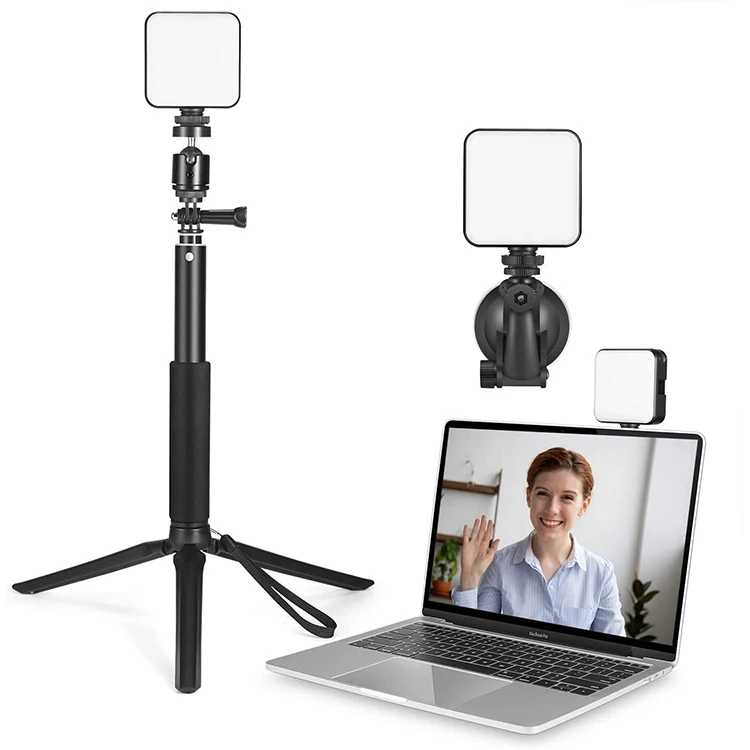 

Video Conference Lighting Kit for Remote Working with Tripod, Black