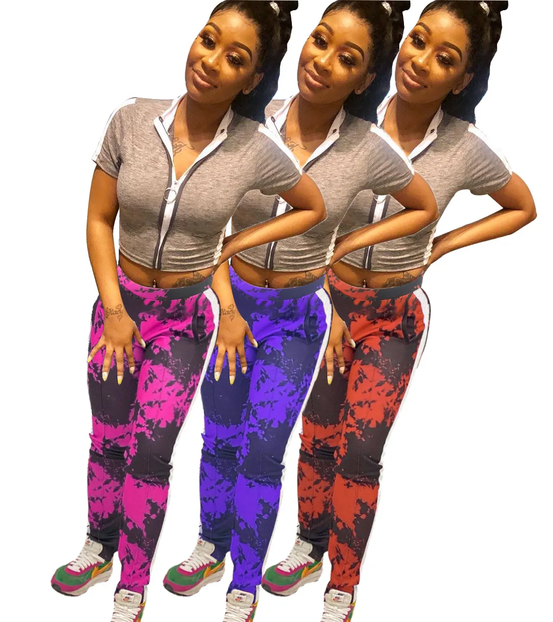 

New Arrivals Camouflage Print Pants Women Sportswear Joggers Pants Women's Trousers