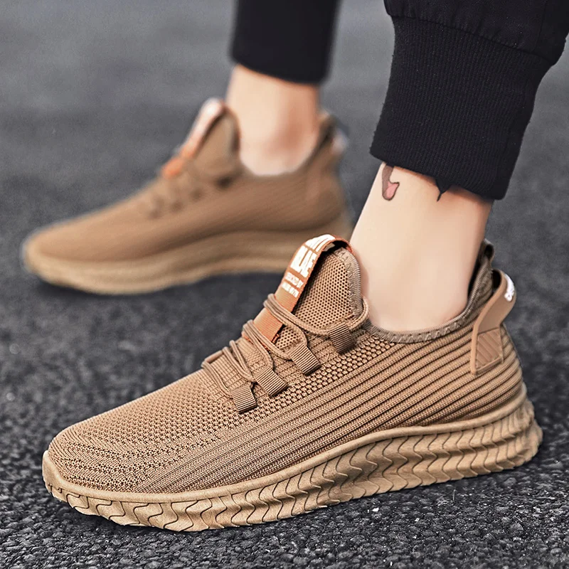 

Men Sport Shoes Outdoor Casual Light sneakers 2021 Leisure Sneakers Men`s Footwear black beige grey men walking running shoes