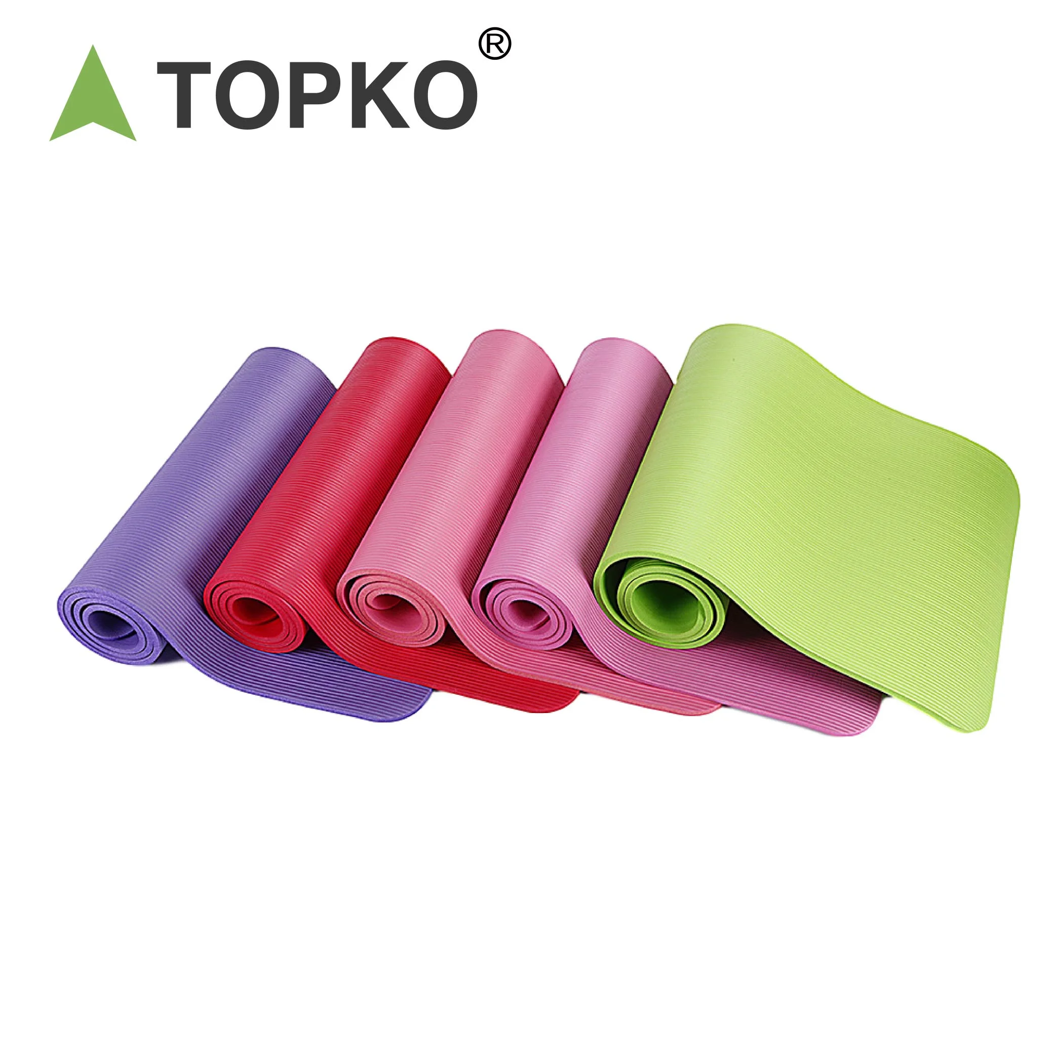 TOPKO Men's Fitness Mat Lengthened Widened and Thickened Home Dance Mat Nbr Exercise Gym Fitness Mat