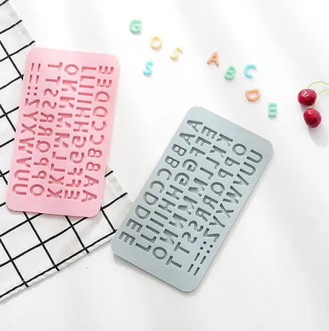 

Silicone Fondant Mold Letter Mold and Number Chocolate Molds with Happy Birthday Cake Decorations Symbols