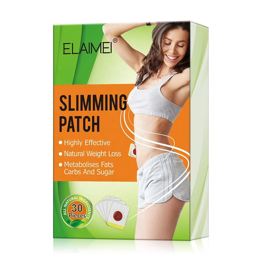 

ELAIMEI 30PCS Packed Natural Herbal Weight Loss Sleep Magnet Belly Slimming Patch, White