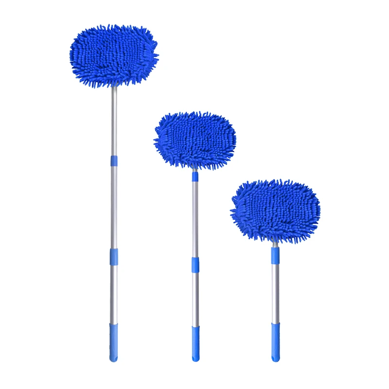 

Hot Sale And High Quality Flexible Extendable Handle Duster telescopic long Handle Microfiber Car Wash Mop
