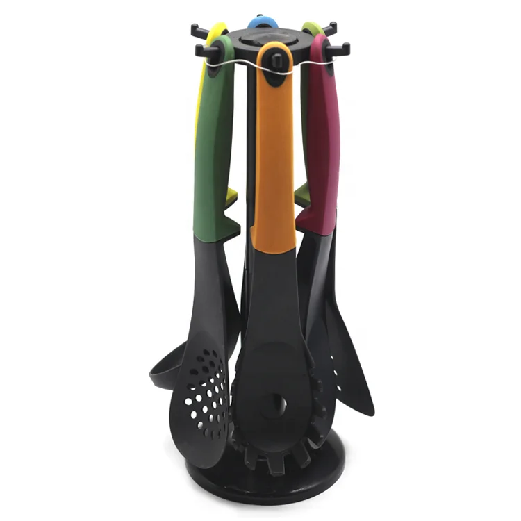 

Wholesale kitchen utensil food utensil holder for nonstick cookware sets, Grey