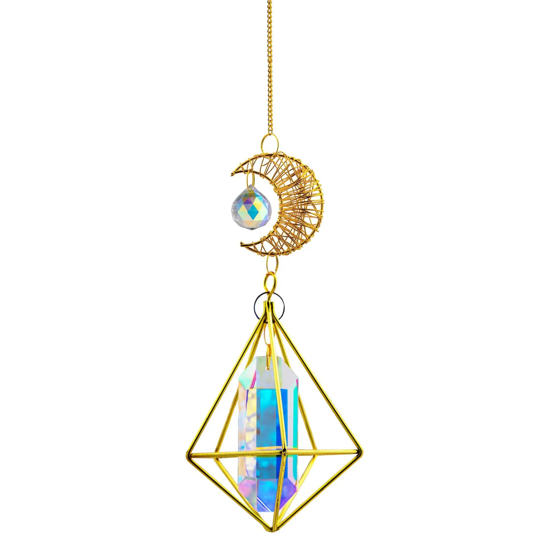 

Wholesale Crystal Sun Catcher Sunlight Capture Prism Crystal Lighting Pendant