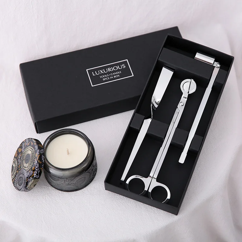

Wholesale Candle Wick Trimmer Candle Tray Candle Accessories Scissors Set