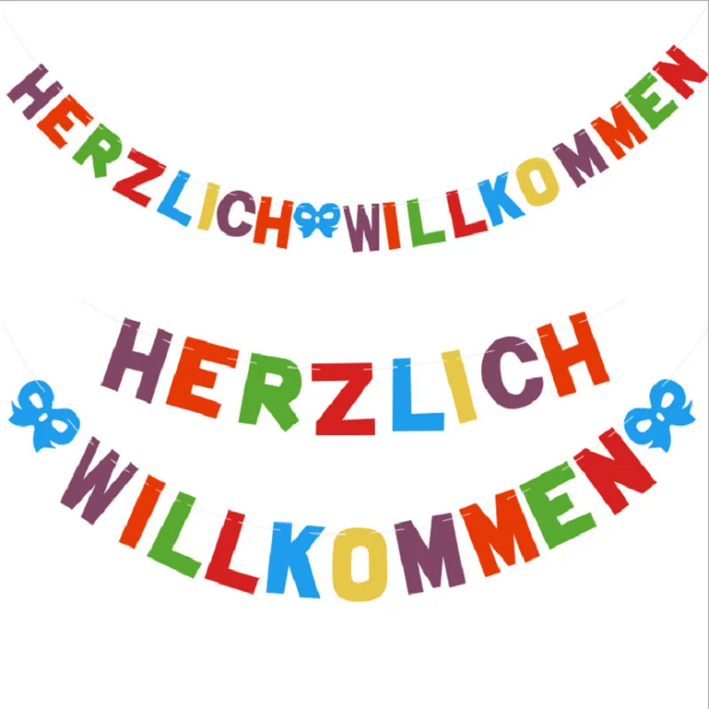 cusotomize size and color christmas decoration string flag