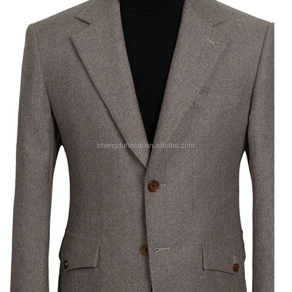 HARCHOY Contrast Italian Wool Single Breasted Suit