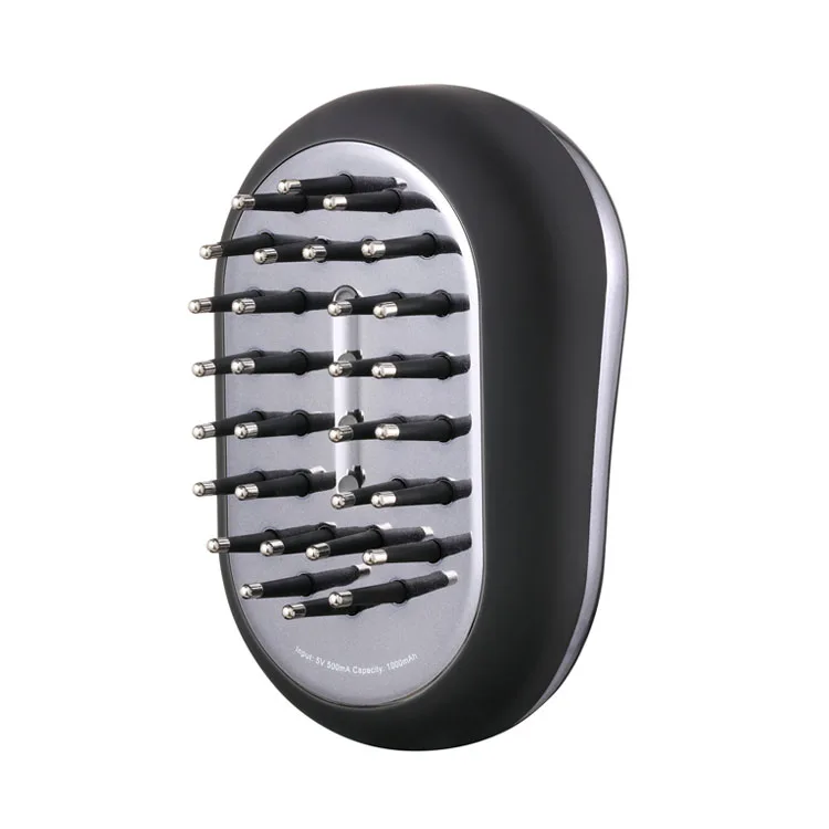 

LLLT laser Therapy Vibration Massage brush Anti Hair Loss RF Hair Growth Comb, Silver