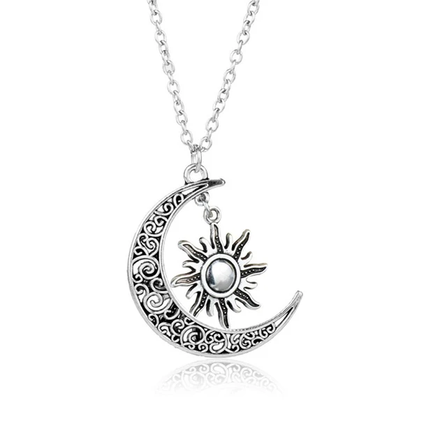 

Sun And Moon Pendent Necklace Lovers Jewelry