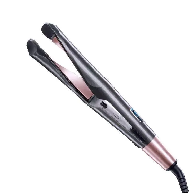 

Automatic heating curling iron large wave ceramic LCD screen temperature regulation curling straight rotating curling iron, Grey