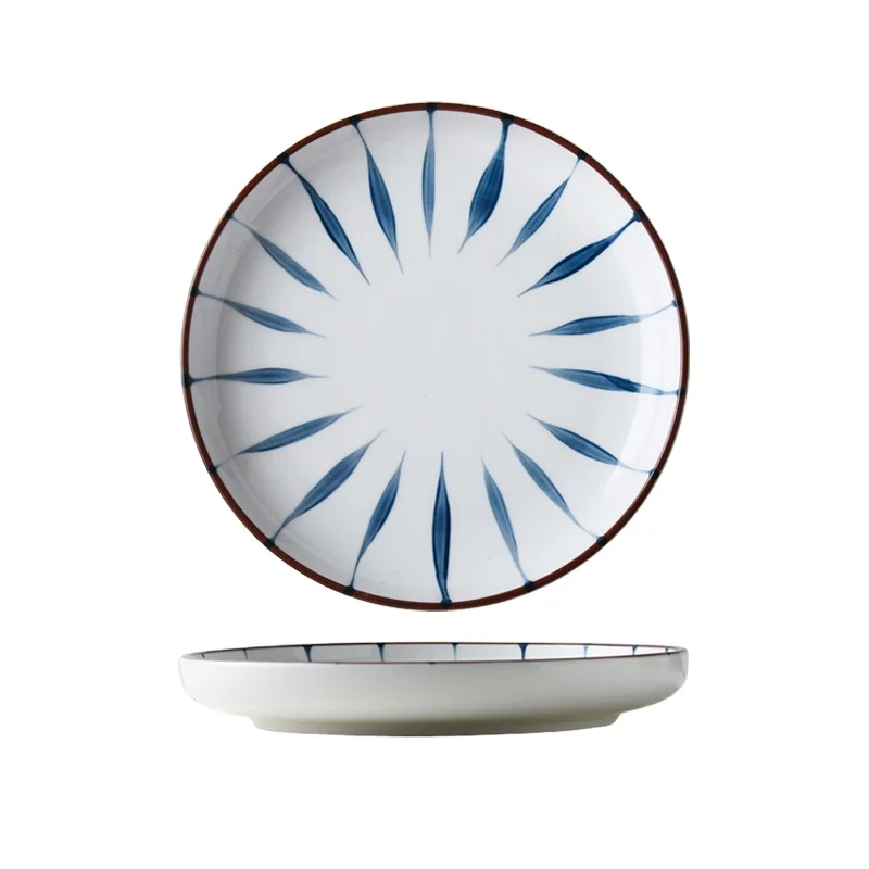 

Hot Selling 8 Inch Chiba Plate Chinese Unique Dining Plates Ceramic
