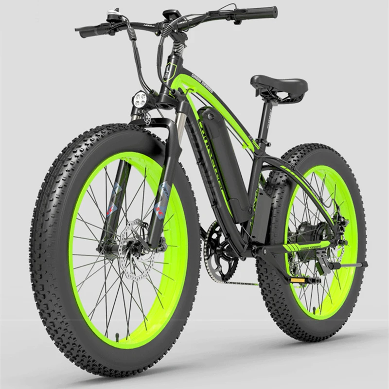 

LANKELEISI XF4000 1000w electric bicycle 48v15ah lithium battery 26 inch fat tire electric mountain bike, aluminum alloy frame