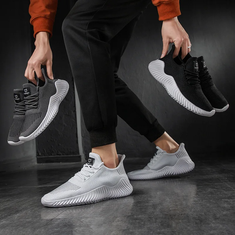 

Promotional Custom Logo Hiking Outdoor Walking Breathable Sneakers Mesh Sports For Men
