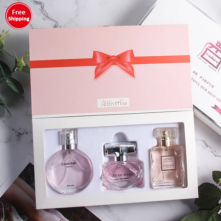 

Women's perfume original brand lasting light fragrance natural three-piece cheap perfume gift set