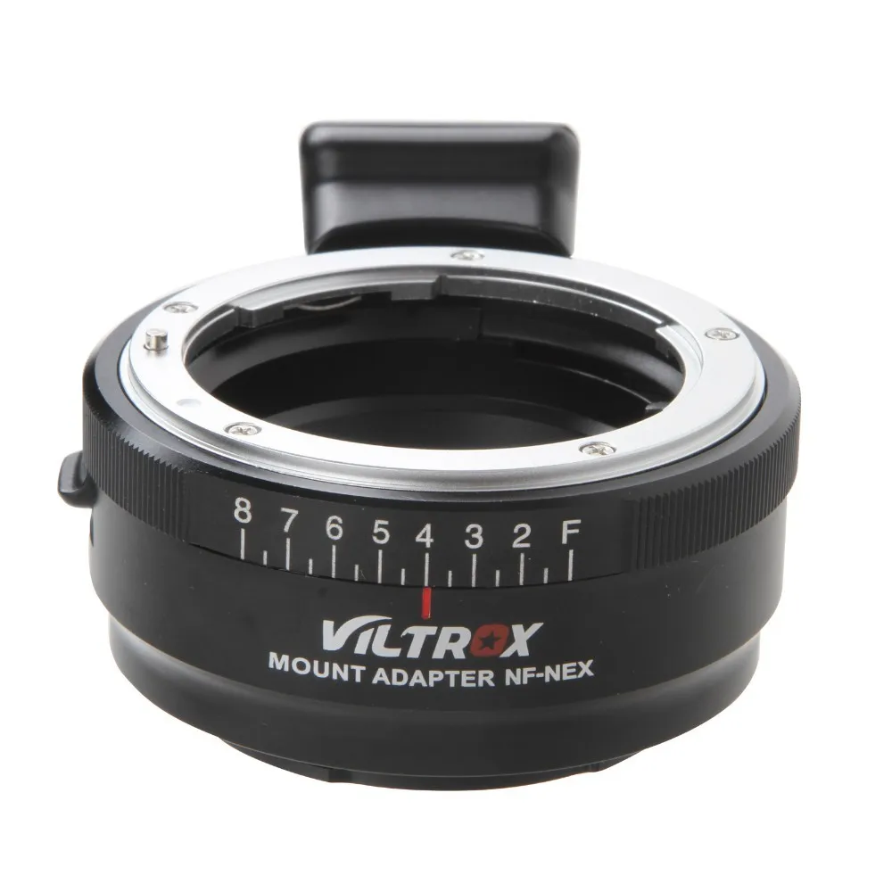 

Viltrox NF-NEX Lens Adapter w/ Tripod Mount Aperture Ring for Nikon F AF-S AI G Lens to Sony E NEX Camera A7 A7R NEX 7 6 5 3