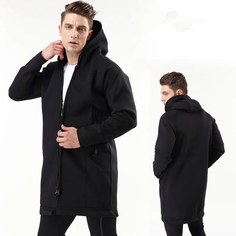 

Wholesale Custom Logo jacket for men Rian Proof Hurricane Coat Warm Fashion Neoprene Casual Outwear Men OverCoat, Pics