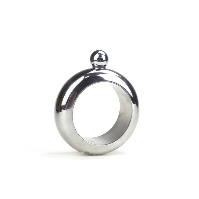 

Mikenda Hot bangle Metal Stainless Steel Wine Hip Flask Bracelet Shaped Whiskey Drinkware Funnel Wine cup