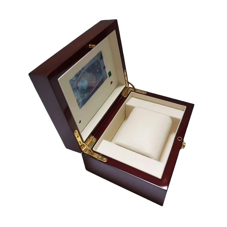 

Custom 4.3 inch TFT lcd video gift box advertising Bright lacquer video box, Customized