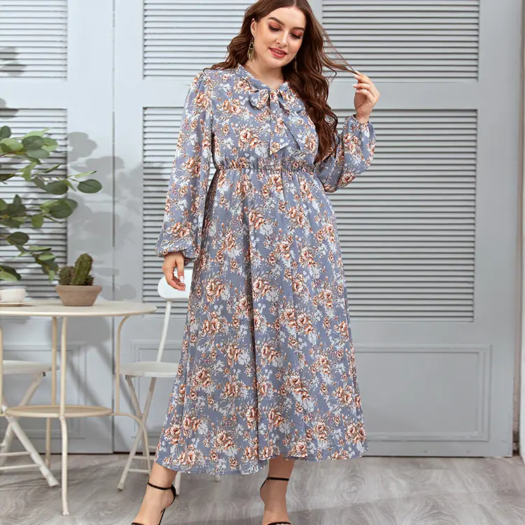 

Strength manufacturer original design best price floral dresses plus size fall dresses