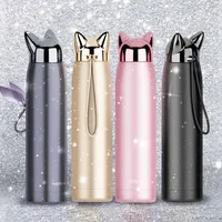 

Popular Shape Lovely Cat Thermal Water Bottle Stainless Steel High Grade Vacuum Thermos Flask