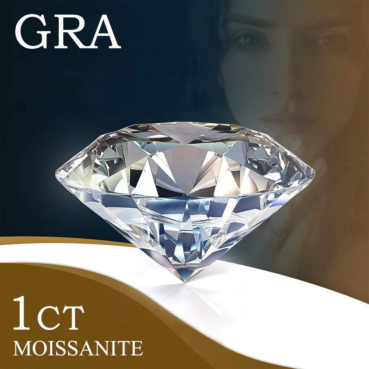 

Loose Gemstones Moissanite Stone 3mm To 12mm D Color VVS1 Round Diamond Shape Excellent Cut Pass Moissanite Tester Gems For Ring