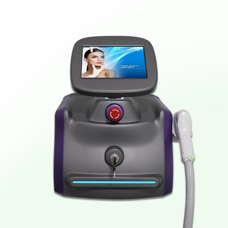 

Ice cooling Mini 808nm diode laser hair removal 808 diodo depilation facial beauty salon machine equipment