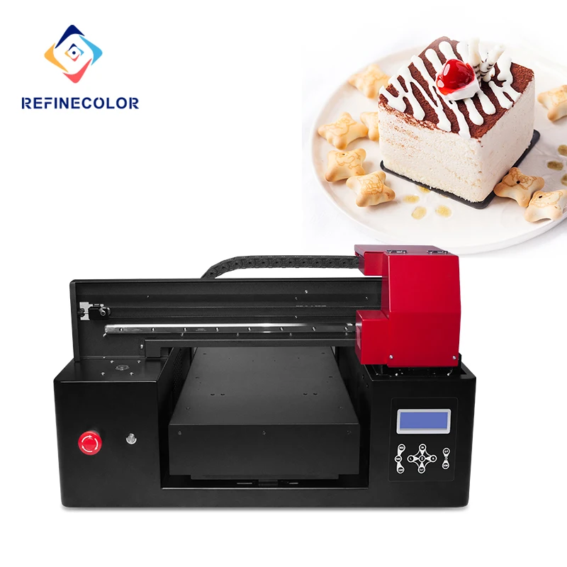

Refinecolor Cake Printer DIY Custom Coffee With Safety Edible Ink For Food Printing Machine