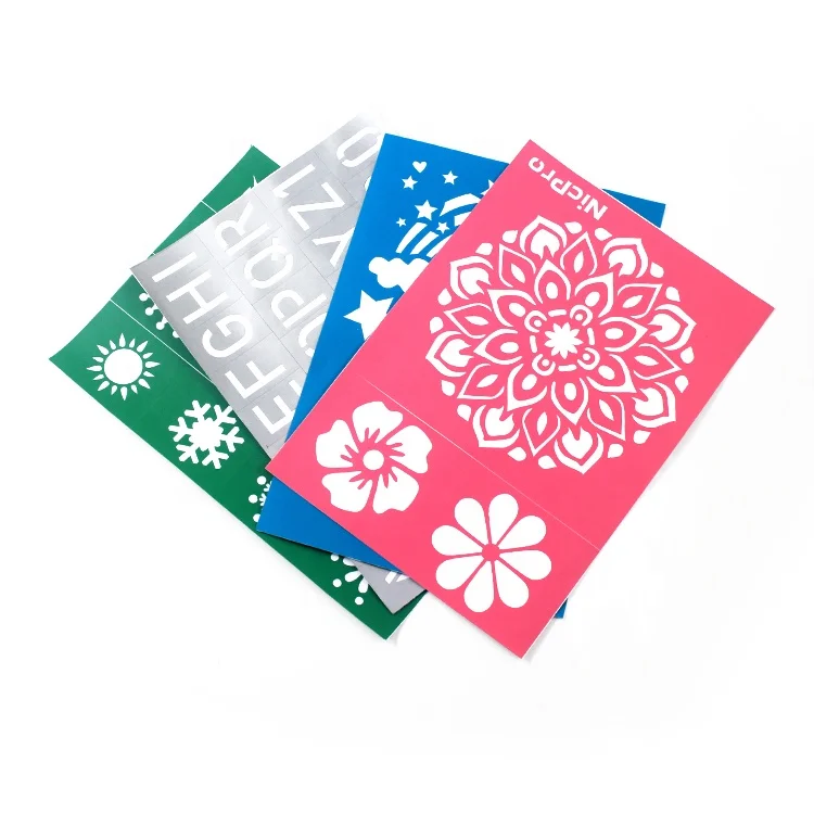 

Temporary Waterproof color Tattoo Stickers Stencils For Painting Body Art, Customized