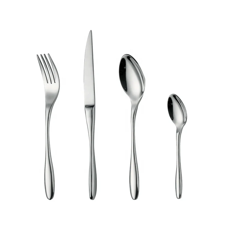 

Top seller titanium plated gold silver cutlery set stainless steel custom logo flatware set