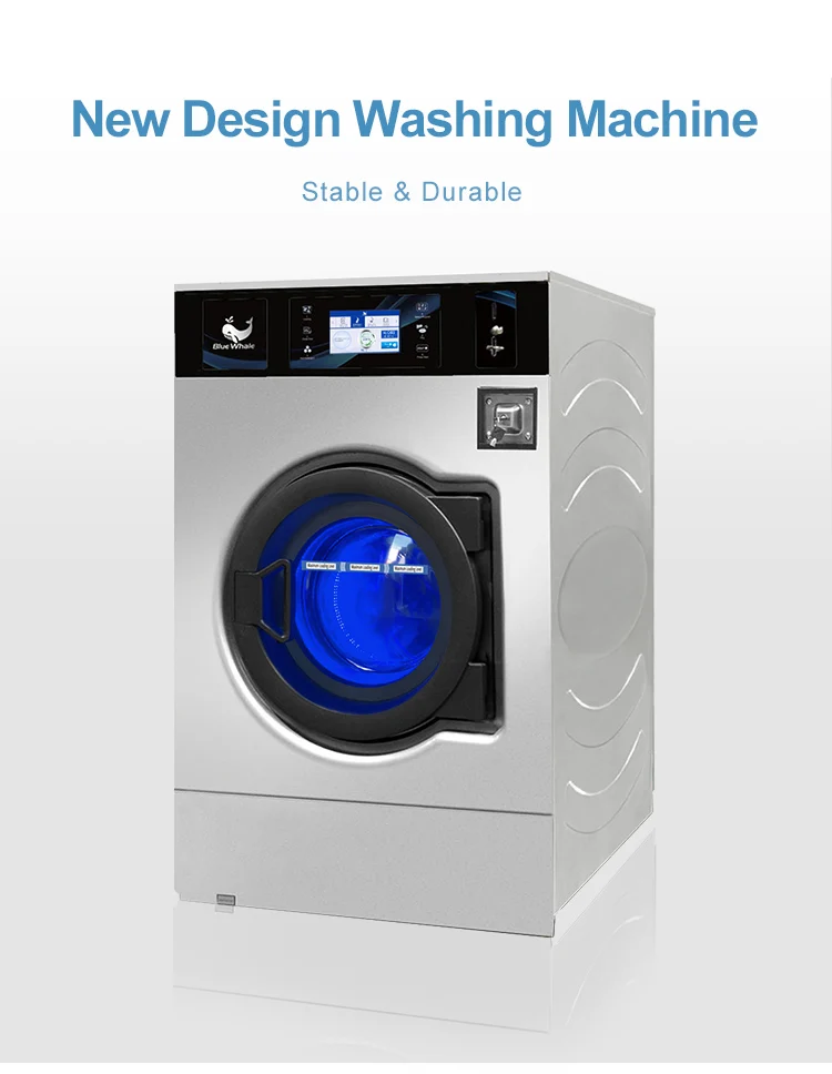 Stainless Steel Commercial Laundry Equipment 20kg Automatic Washing