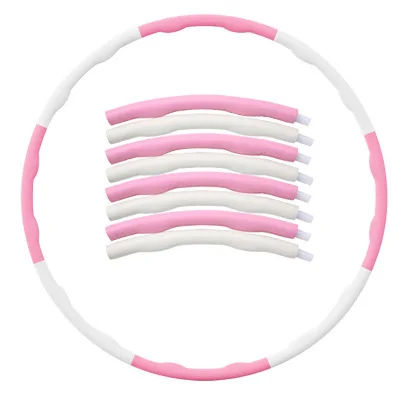 

Wholesale custom foam gym weighted circle exercise hoop ring professional fitness hula-hoop hoola, Pink, blue