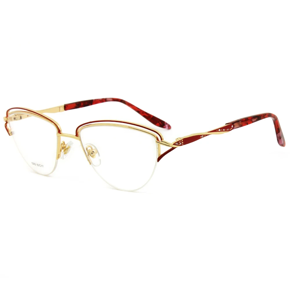 

Fashion Stainless Steel Eyeglasses Metal glasses Ladies Frame Optical Eyewear