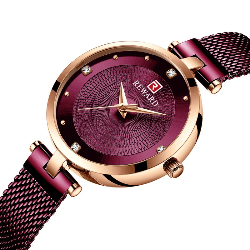 

REWARD 22006L Luxury Women Watches Dress Quartz Watch Ladies Stainless Steel Waterproof Wrist Watch Lady Clock Relogio Feminino