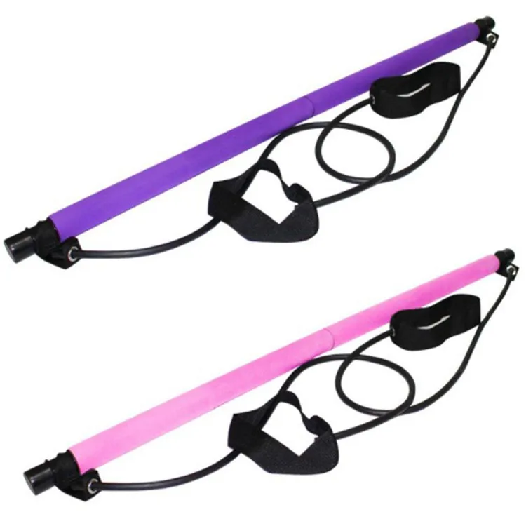 

Portable Muscle Relax Gym Adjustable Pilates Stick Bar Set