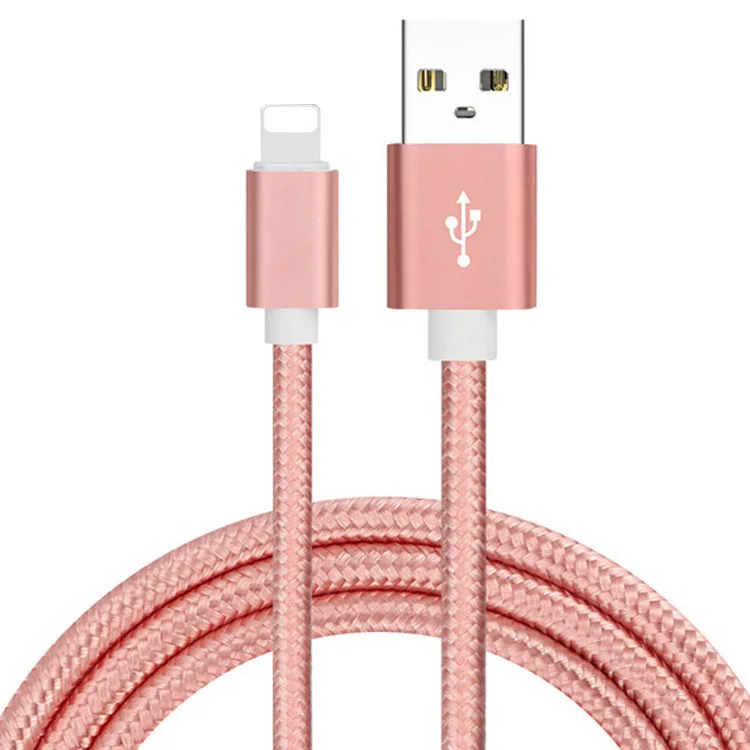 
Wholesale Long 1m 2m 3m for Mobile Phone Cable USB Nylon Braided Micro USB Cable Charging Cable for Iphone Samsung 