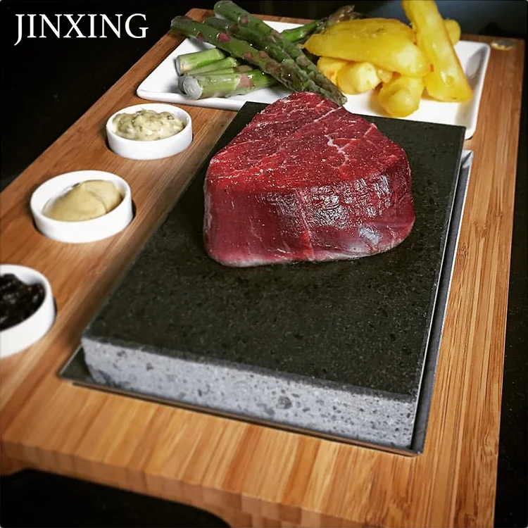 

New Products Cooking Stone Lava Sizzling Hot Steak Stone Plate And Cold Lava Rock Grilling Stone