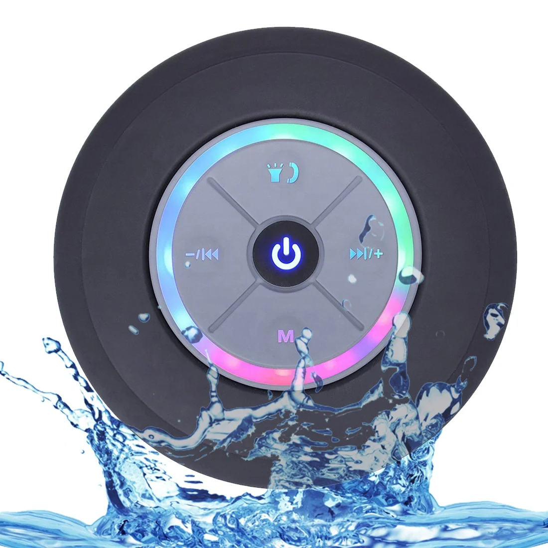 

China manufacturer Q9 Portable Outdoor LED Subwoofer Shower Music Sound Box Wireless Waterproof BT mobile Speaker With TF/FM/AUX, Black,white,blue,pink,yellow