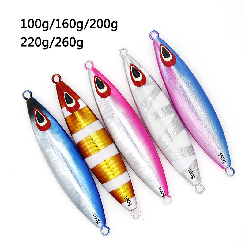 

HAWKLURE jigging lure 100g 160g 200g 220g 260g luminous slow pitch artificial hard baits