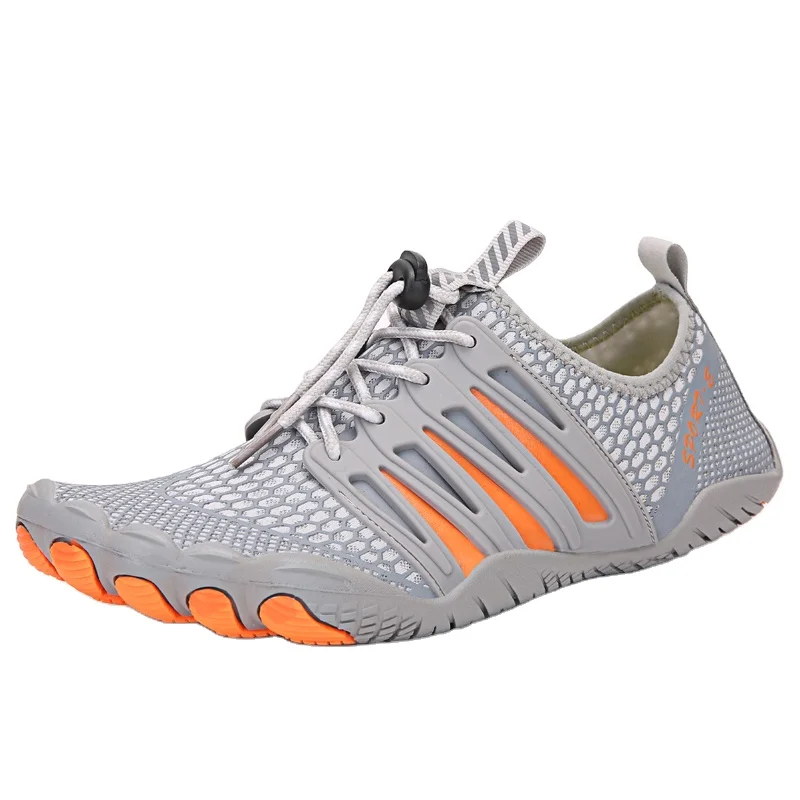 
China Aqua Shoes Manufacturers Man Fishing Waterproof Men Swimming Water Shoes Orange River Shoes 